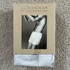 Burberry Boxers White Large New